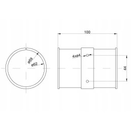 Threshing shaft slide, Claas variator sleeve