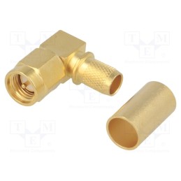 1 pcs x TELEGu00c4RTNER - J01150A0521 - Plug, SMA, male, angled 90°, 50Ω, B7808A,CNT-240,H155,LMR240, PTFE