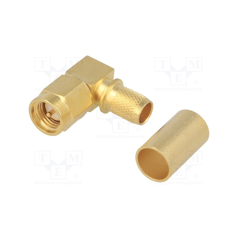 1 pcs x TELEGu00c4RTNER - J01150A0521 - Plug, SMA, male, angled 90°, 50Ω, B7808A,CNT-240,H155,LMR240, PTFE