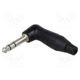 1 pcs x AMPHENOL - TS3RBJ - Plug, Jack 6,3mm, male, stereo, ways: 3, angled 90°, for cable