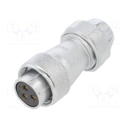 1 pcs x WEIPU - WF20K3TE1 - Plug, WF20, female, PIN: 3, IP67, 9÷10.5mm, 25A, soldering, for cable