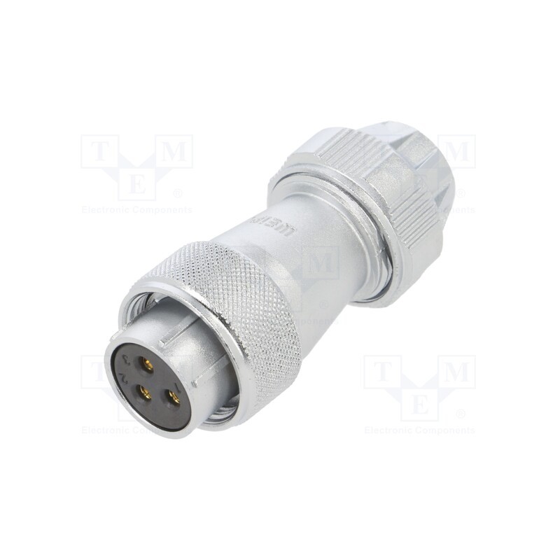 1 pcs x WEIPU - WF20K3TE1 - Plug, WF20, female, PIN: 3, IP67, 9÷10.5mm, 25A, soldering, for cable
