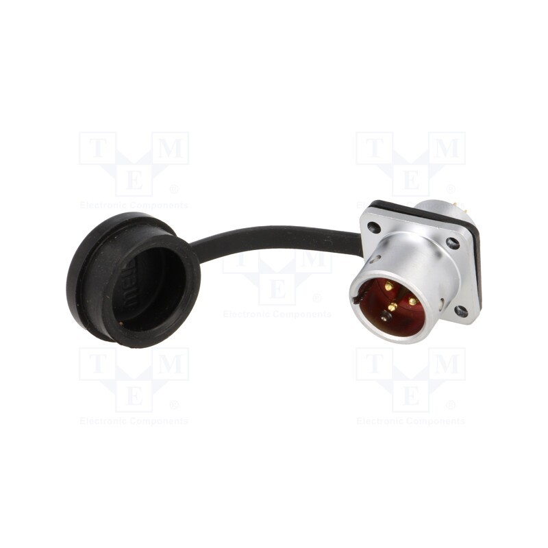 1 pcs x WEIPU - SF1213/P3 - Socket, SF12, male, PIN: 3, IP67, 13A, soldering, 250V, 1.5mm2