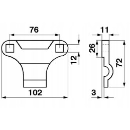 Massey Ferguson scythe clamp 80326896 206195m1