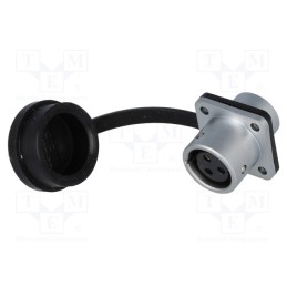 1 pcs x WEIPU - SF1213/S3 - Socket, SF12, female, PIN: 3, IP67, 13A, soldering, 250V, 1.5mm2