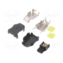 1 pcs x HIROSE - IX31G-A-10S-CV(7.0) - Connector: ix Industrial, plug, IX, female, PIN: 10, A, gold-plated