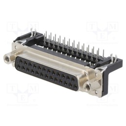 1 pcs x HARTING - 9663527613 - D-Sub, PIN: 25, socket, female, angled 90°, THT, UNC 4-40