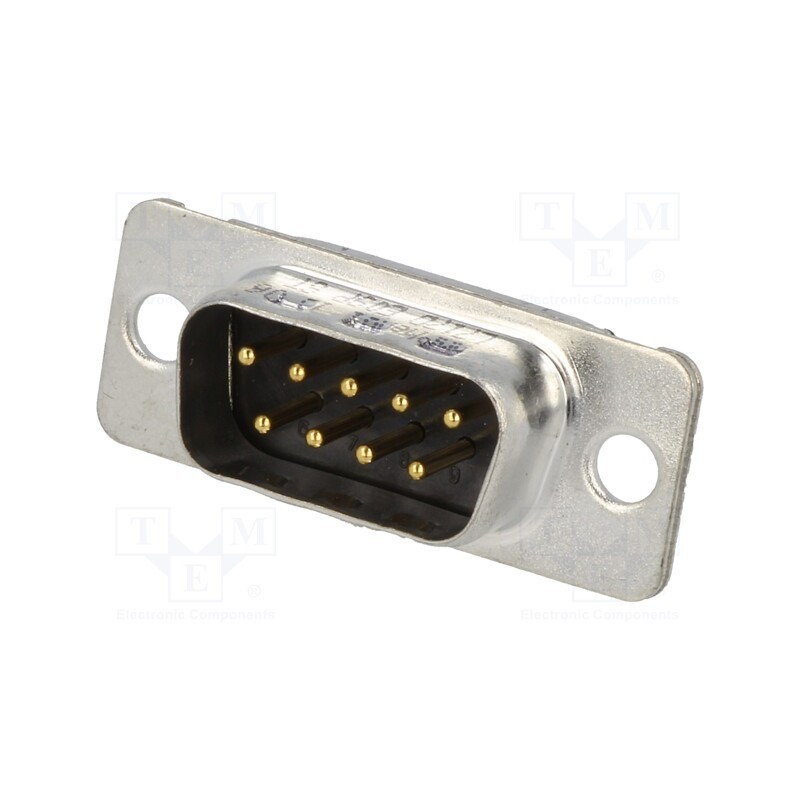 1 pcs x Amphenol Communications Solutions - L717DE09PST - D-Sub, PIN: 9, plug, male, for cable, screw terminal, 7.5A, UL94V-0