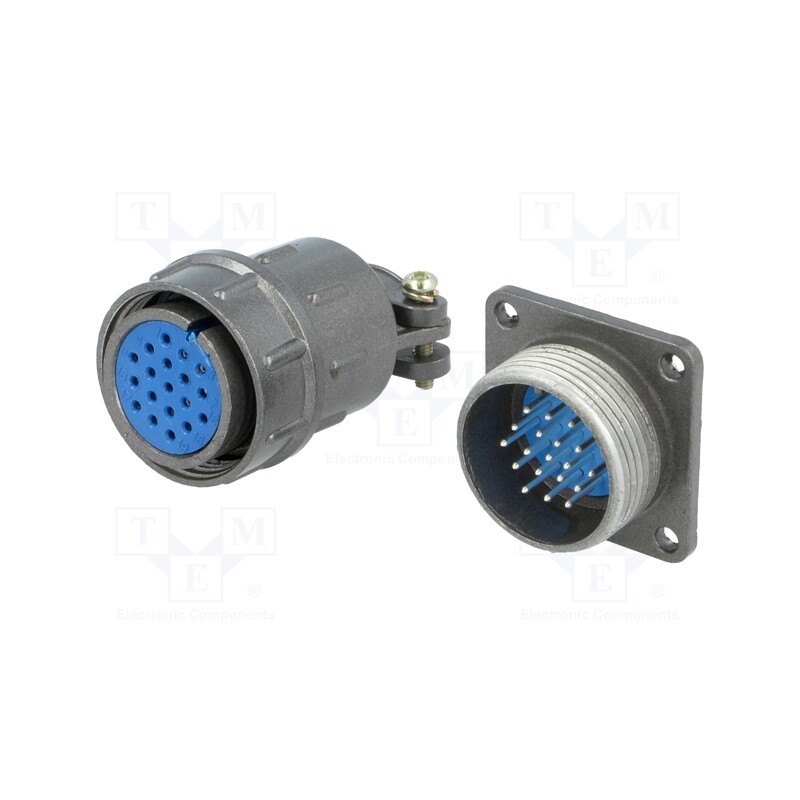 1 pcs x CONNFLY - DS1110-07-19LYP - Connector: circular, socket,plug, DS1110-07, male,female, PIN: 19