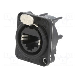 1 pcs x NEUTRIK - NE8FDV-B - ETHERCON D-SERIE CHASS.CON. V