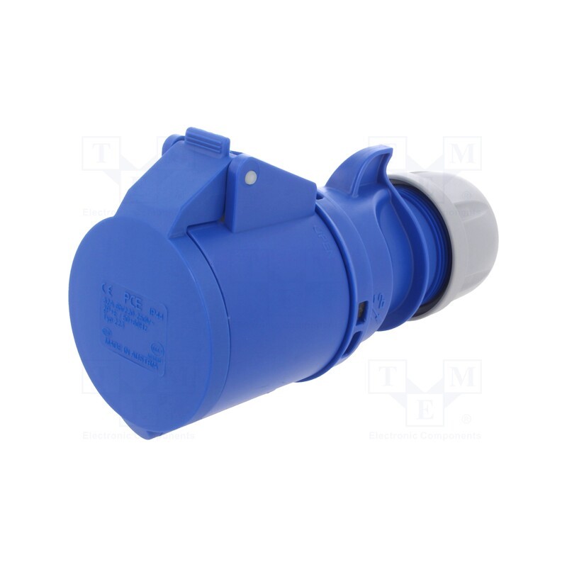 1 pcs x PCE - 223-6 - Connector: AC supply, socket, female, 32A, 230VAC, IEC 60309, IP44