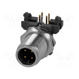 1 pcs x CONEC - SAL-12S-FSHW4 - Socket, M12, PIN: 4, male, A code-DeviceNet / CANopen, THT