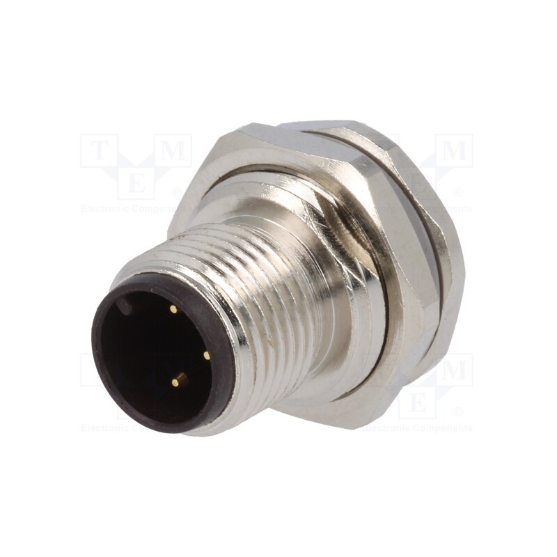 1 pcs x TE Connectivity - T4130012031-000 - Socket, M12, PIN: 3, male, A code-DeviceNet / CANopen, soldering