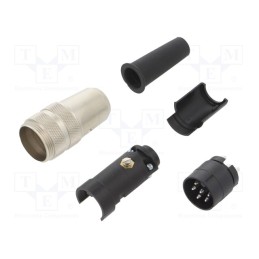 1 pcs x BINDER - 09 0321 00 06 - Connector: M16, plug, 680, male, PIN: 6, unshielded, silver plated