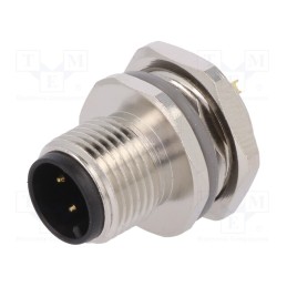 1 pcs x TE Connectivity - T4132012031-000 - Socket, M12, PIN: 3, male, A code-DeviceNet / CANopen, soldering