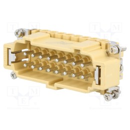 1 pcs x ILME - JNEM 16 - Connector: HDC, male, JEI, PIN: 16, 16+PE, size 77.27, 16A, 500V