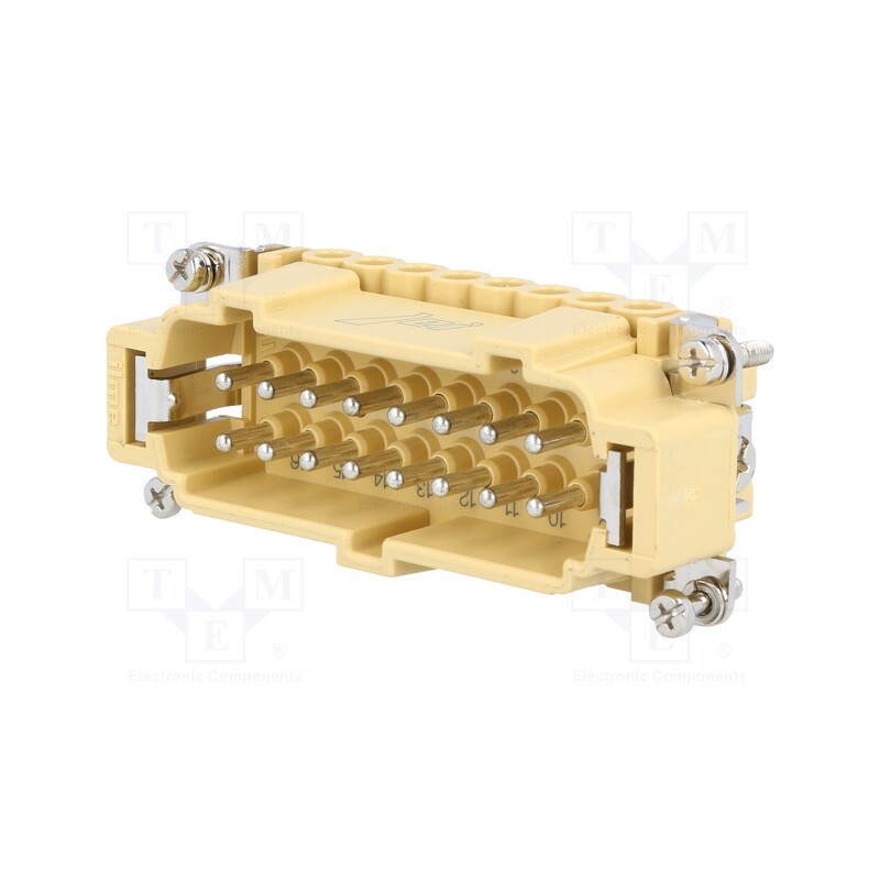 1 pcs x ILME - JNEM 16 - Connector: HDC, male, JEI, PIN: 16, 16+PE, size 77.27, 16A, 500V