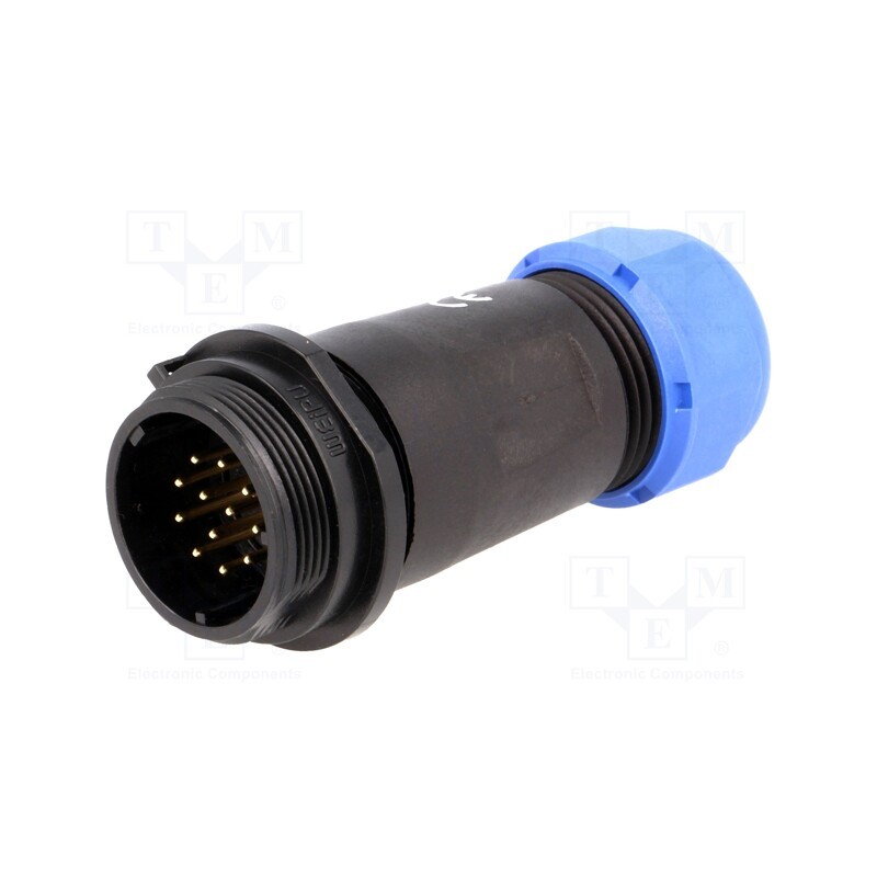 1 pcs x WEIPU - SP2111/P12II-1N - Plug, SP21, male, PIN: 12, IP68, 7÷12mm, 5A, soldering, for cable