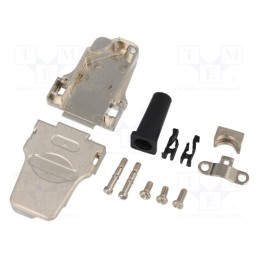 1 pcs x ENCITECH - D45ZF09-K - Enclosure: for D-Sub connectors, D-Sub 9pin,D-Sub HD 15pin