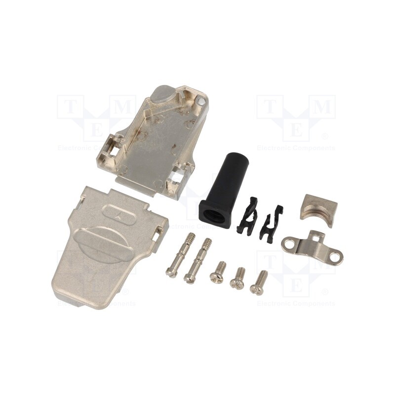 1 pcs x ENCITECH - D45ZF09-K - Enclosure: for D-Sub connectors, D-Sub 9pin,D-Sub HD 15pin