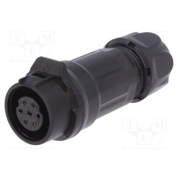 1 pcs x LUTRONIC - 2222 - Connector: circular, plug, size 16, 02, female, PIN: 7, for latch