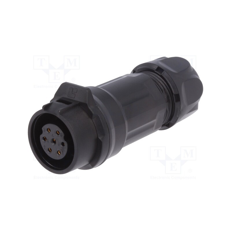 1 pcs x LUTRONIC - 2222 - Connector: circular, plug, size 16, 02, female, PIN: 7, for latch