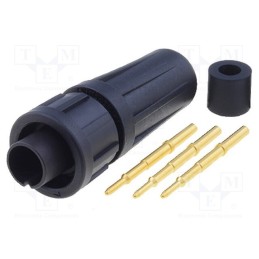 1 pcs x SWITCHCRAFT - EN2C3M20G1W - Connector: circular, EN2, plug, male, soldering, for cable, PIN: 3