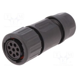1 pcs x AMPHENOL - RTS6BS14N8S03 - Connector: circular, eco|mate Aquarius, plug, female, for cable