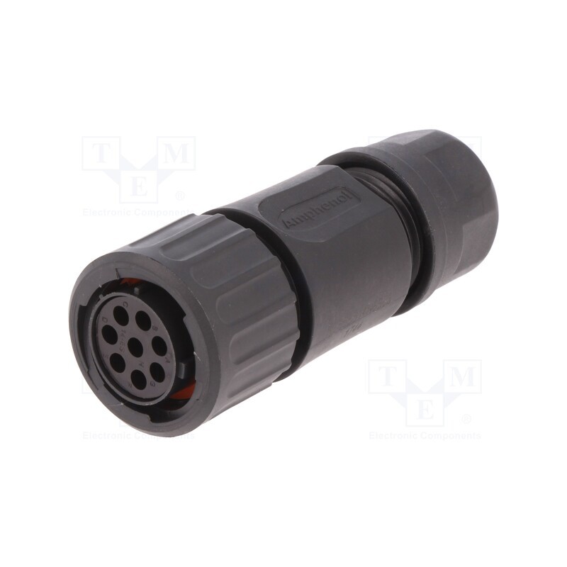 1 pcs x AMPHENOL - RTS6BS14N8S03 - Connector: circular, eco|mate Aquarius, plug, female, for cable
