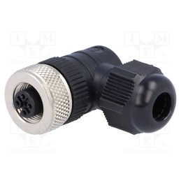 1 pcs x LUMBERG AUTOMATION - 11259 RKCW 4/9 - Plug, M12, PIN: 4, female, A code-DeviceNet / CANopen, for cable