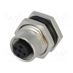 1 pcs x AMPHENOL LTW - M12A-05PFFP-SF8001 - Socket, M12, PIN: 5, female, A code-DeviceNet / CANopen, THT, 60V