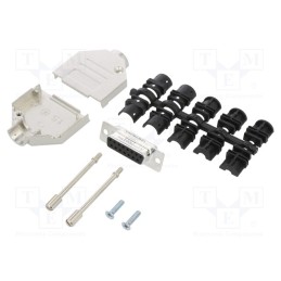 1 pcs x Amphenol Communications Solutions - L17DTZK15+L77SDA15S - D-Sub, PIN: 15, female, straight, soldering, for cable, gold f