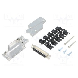 1 pcs x ENCITECH - 6355-0065-13 - D-Sub, PIN: 25, plug, female, angled 90°, soldering, for cable