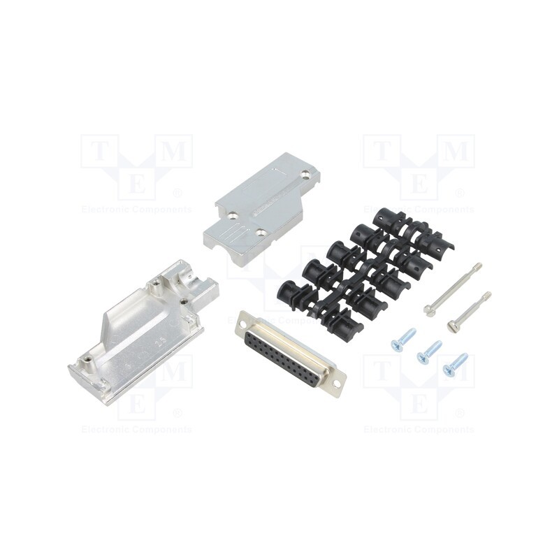 1 pcs x ENCITECH - 6355-0065-13 - D-Sub, PIN: 25, plug, female, angled 90°, soldering, for cable