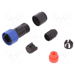 1 pcs x BULGIN - PXP4010/04P/4550 - Connector: circular, plug, male, PIN: 4, w/o contacts, for cable