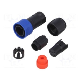 1 pcs x BULGIN - PXP4010/06S/4550 - Connector: circular, plug, female, PIN: 6, w/o contacts, for cable