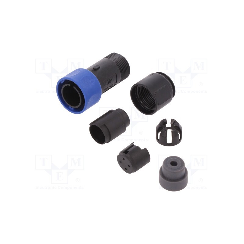 1 pcs x BULGIN - PXP4010/04P/3540 - Connector: circular, plug, male, PIN: 4, w/o contacts, for cable