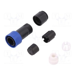 1 pcs x BULGIN - PXP4010/02P/6065 - Connector: circular, plug, male, PIN: 2, w/o contacts, for cable