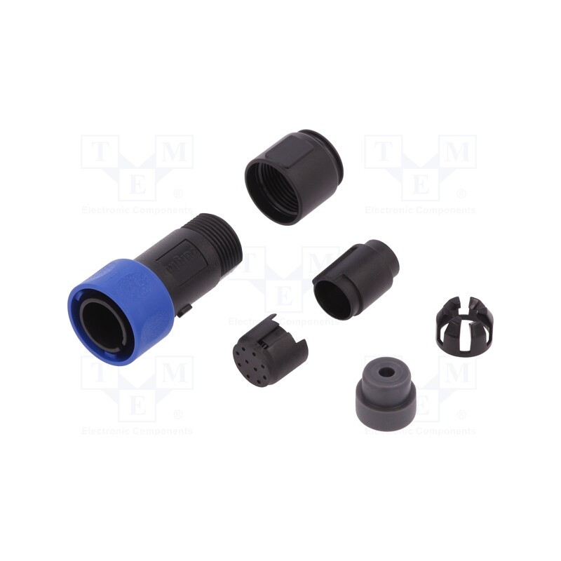 1 pcs x BULGIN - PXP4010/10P/3540 - Connector: circular, plug, male, PIN: 10, w/o contacts, for cable