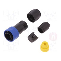1 pcs x BULGIN - PXP4010/04P/5055 - Connector: circular, plug, male, PIN: 4, w/o contacts, for cable