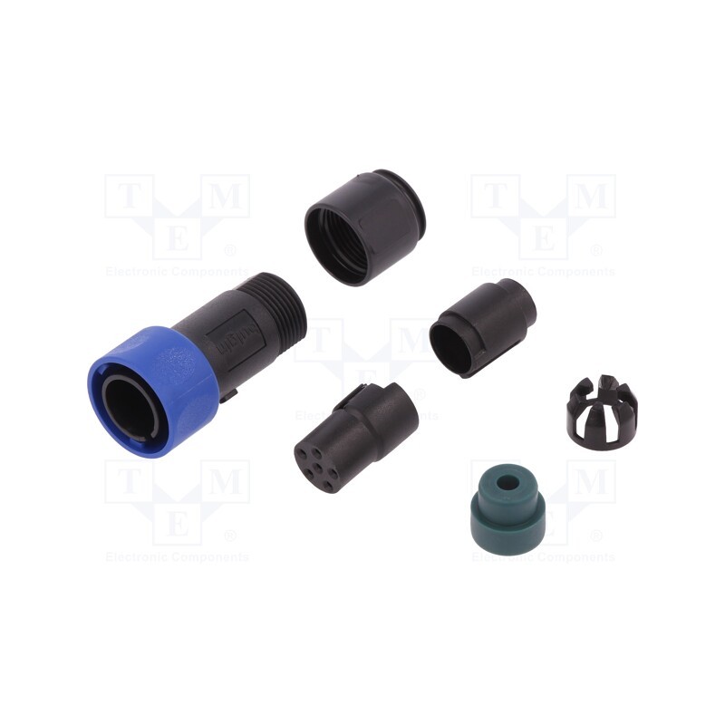 1 pcs x BULGIN - PXP4010/06S/4045 - Connector: circular, plug, female, PIN: 6, w/o contacts, for cable