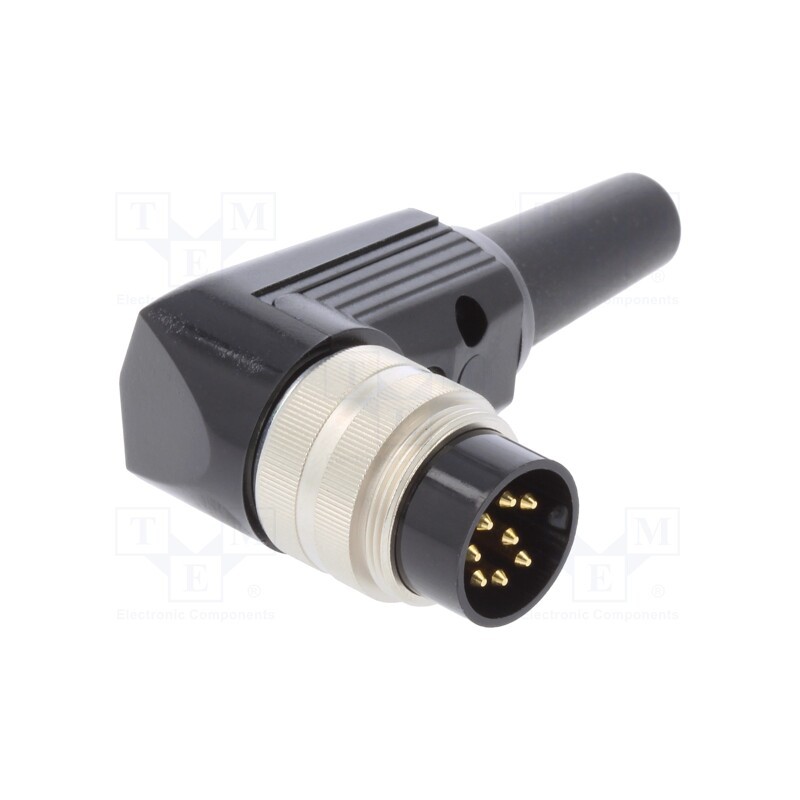 1 pcs x LUMBERG - WSV 81 - Connector: M16, plug, male, soldering, for cable, PIN: 8, 5A, 60V