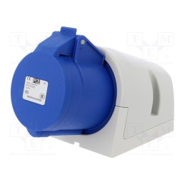 1 pcs x PCE - 123-6 - Connector: AC supply, socket, female, 32A, 230VAC, IEC 60309, IP44