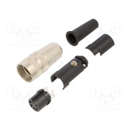 1 pcs x BINDER - 09 0314 00 05 - Connector: M16, plug, female, soldering, for cable, PIN: 5, 6A, 150V