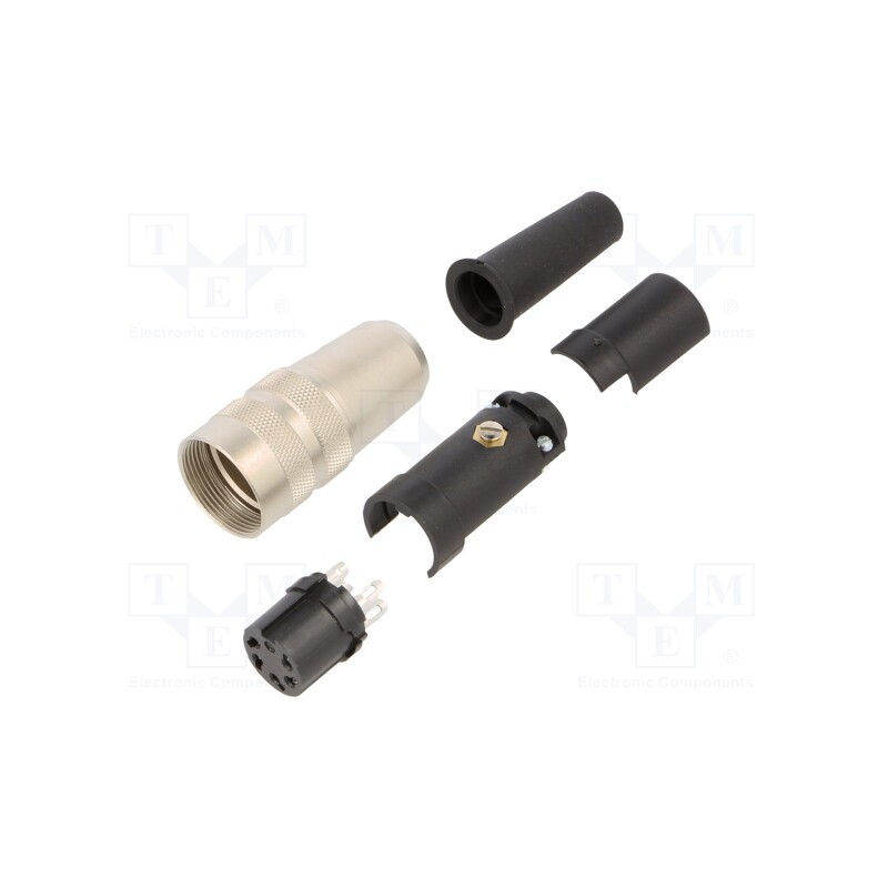 1 pcs x BINDER - 09 0314 00 05 - Connector: M16, plug, female, soldering, for cable, PIN: 5, 6A, 150V