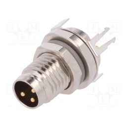 1 pcs x TE Connectivity - T4040034031-000 - Connector: M8, male, PIN: 3, shielded, socket, IP67, 60V, 2.5÷4mm