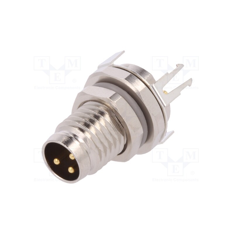 1 pcs x TE Connectivity - T4040034031-000 - Connector: M8, male, PIN: 3, shielded, socket, IP67, 60V, 2.5÷4mm