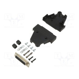 1 pcs x ENCITECH - 6355-0037-13 - D-Sub, PIN: 25, plug, female, soldering, for cable, black