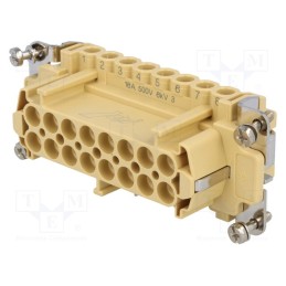 1 pcs x ILME - JNEF 16 - Connector: HDC, female, JEI, PIN: 16, 16+PE, size 77.27, 16A, 500V