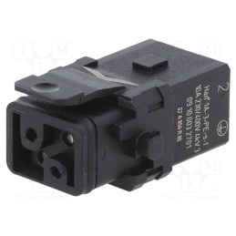 1 pcs x HARTING - 9100032701 - Connector: HDC, contact insert, female, Han® 1A, PIN: 4, 3P+PE